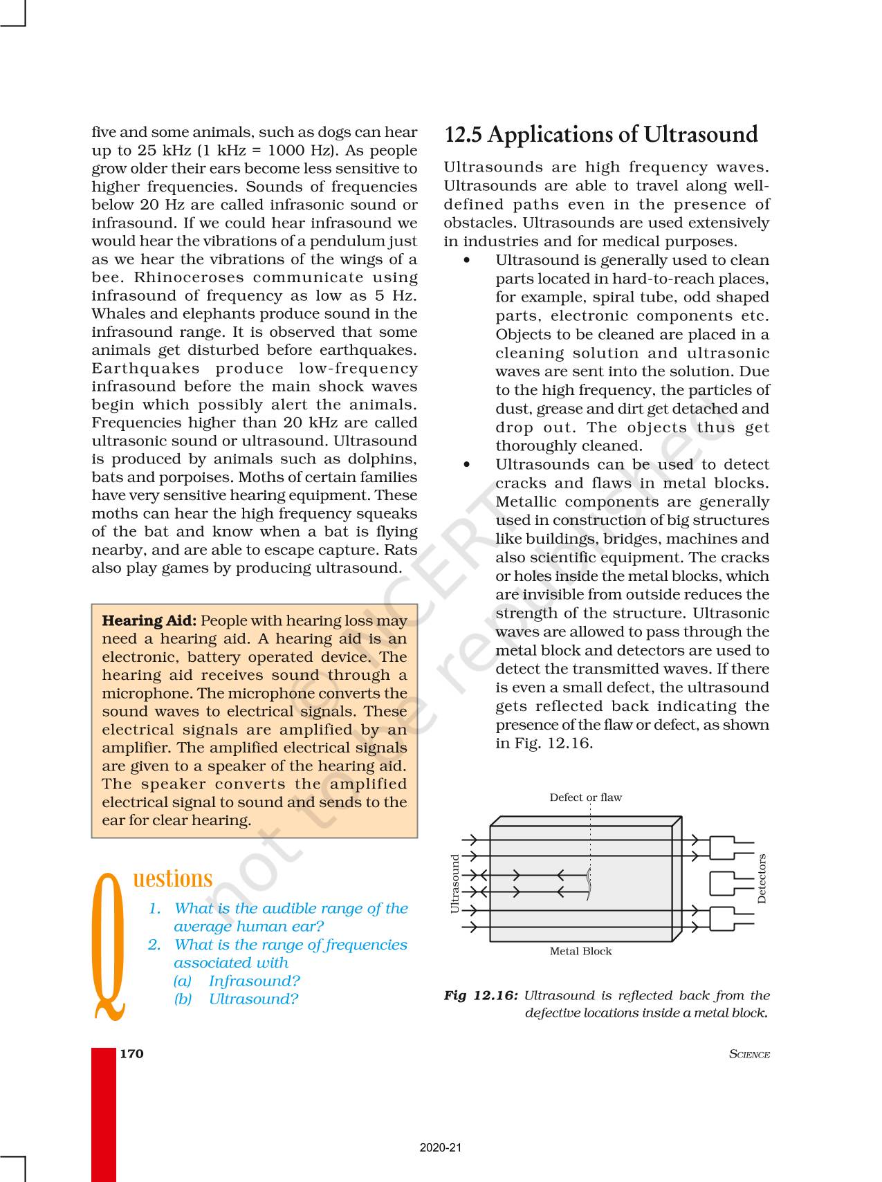 Sound NCERT Book Of Class 9 Science